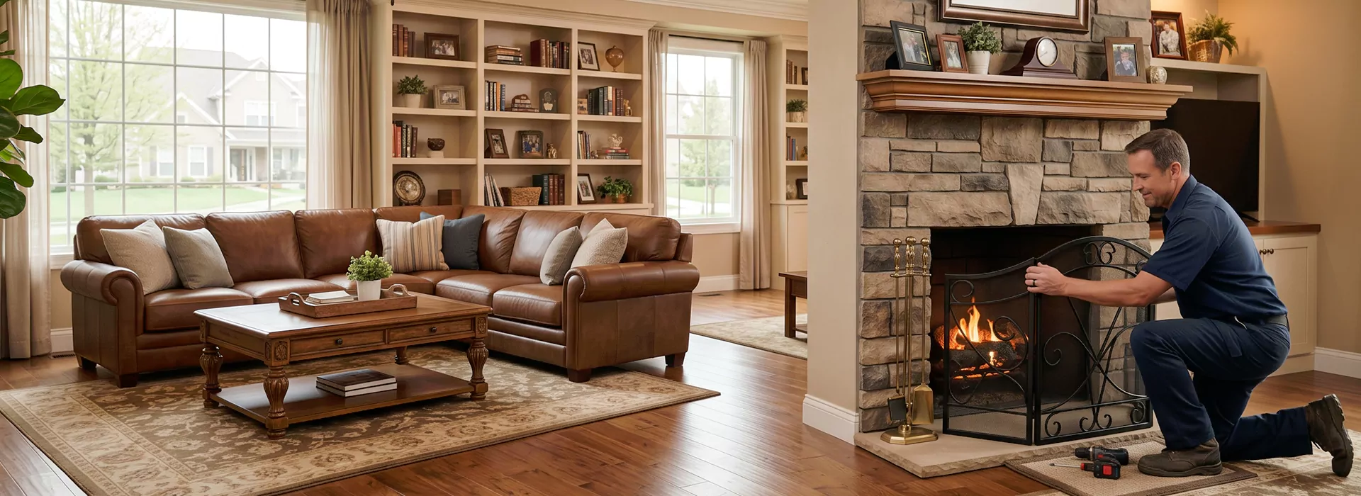 Fireplace Screen Installation La Mirada, CA