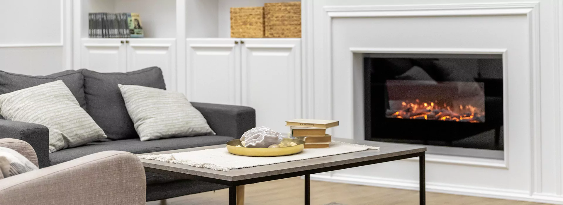 Modern Fireplace Design in La Mirada, CA