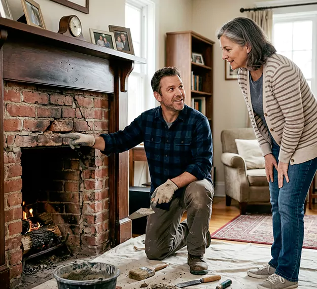 Why La Mirada Homeowners Choose Our Brick Fireplace Repair Team?
