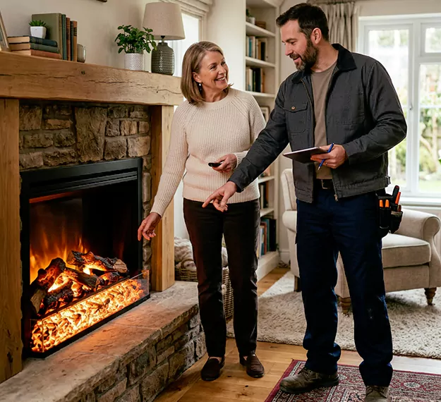Why La Mirada Homeowners Choose Our Electric Fireplace Embers Team?