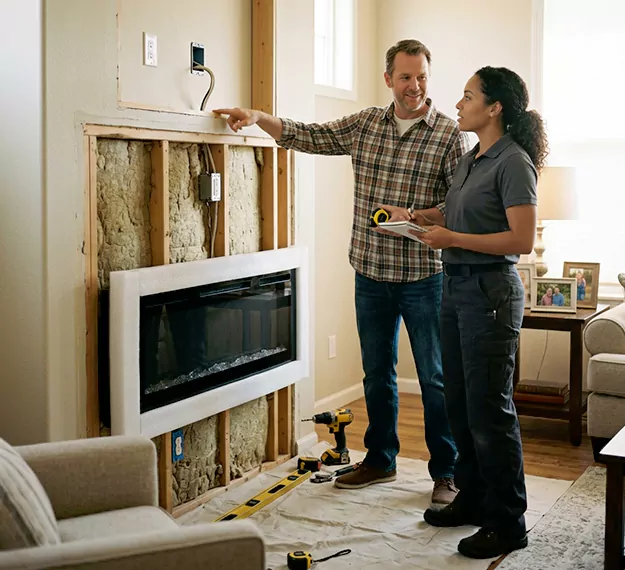 Why La Mirada, CA Homeowners Choose Our Electric Fireplace Installation Team?