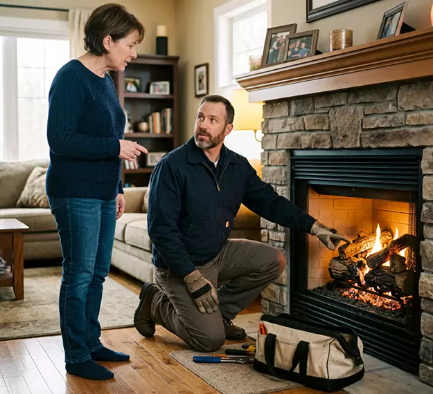 Why La Mirada Homeowners Choose Our Gas Fireplace Logs Team?