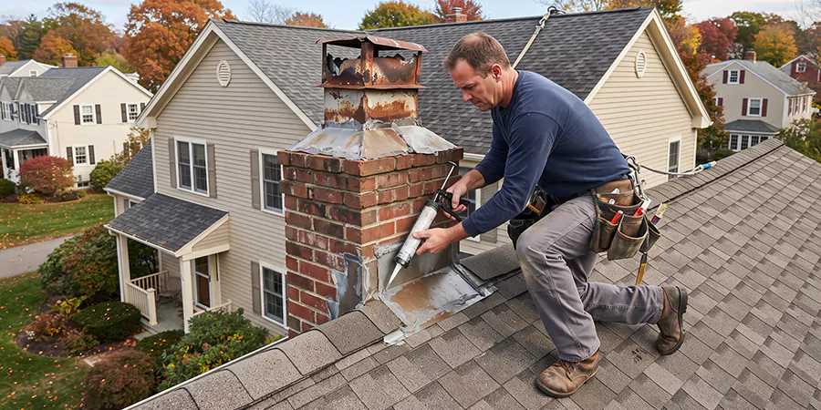 Chimney Chase Flashing Repair La Mirada