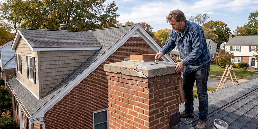 Brick Chimney Crown Repair La Mirada