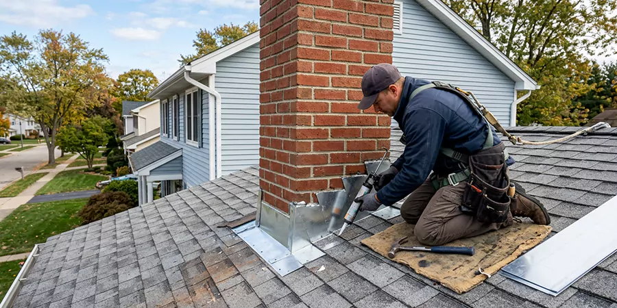 Roof and Chimney Flashing Leak Repair La Mirada