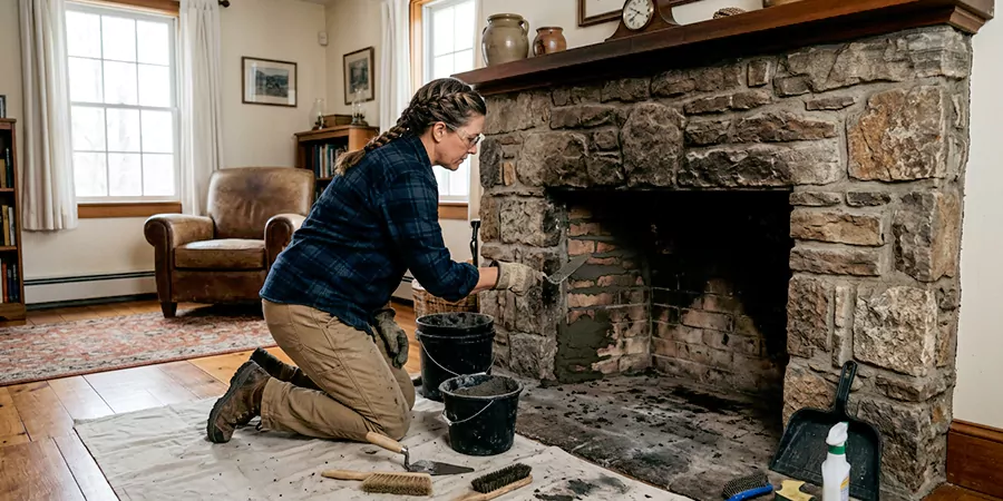 Refurbish Wood Burning Fireplace La Mirada