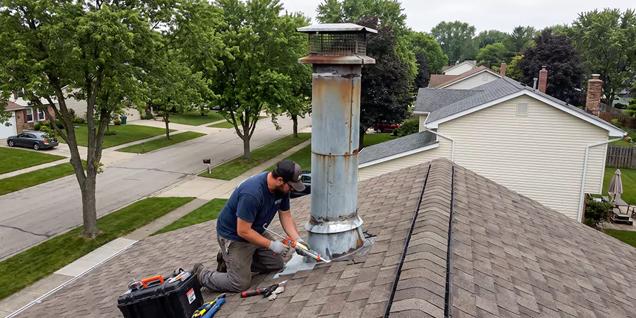 Stone, Stucco, and Metal Chimney Leak Repair La Mirada